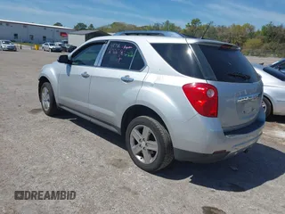 2014 Chevrolet Equinox LTZ with VIN 2GNALDEK7E6247275, listed as a IAAI auction lot 41808207 with 136,706 mi miles. Bid and sale history available at carsss.com. Image 3.