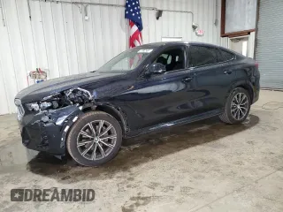2024 BMW X6 xDrive40i with VIN 5UX33EX05R9V06924, listed as a Copart auction lot 49174315 with 28,443 mi miles and Clean Title. Bid and sale history available at carsss.com. Image 1.