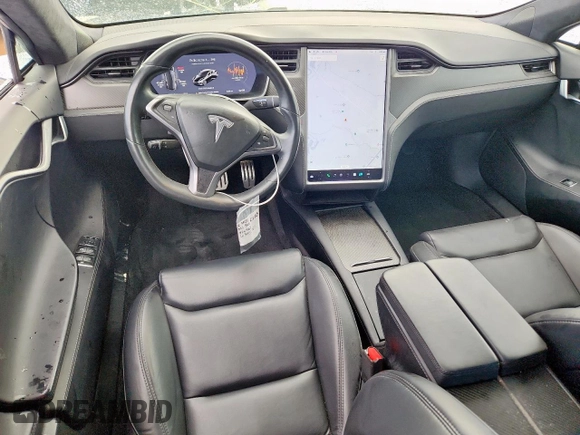2021 Tesla Model S 75D with VIN 5YJSA1E42MF426965, listed as a Copart auction lot 63052185 with 50,405 mi miles and Salvage title. Bid and sale history available at DreamBid. Image 8.