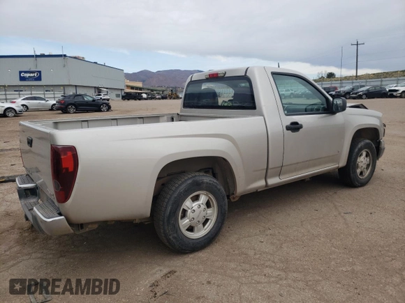 2008 GMC Canyon SLE1 with VIN 1GTCS149588101375, listed as a Copart auction lot 52304005 with 0 mi miles and Salvage Title. Bid and sale history available at carsss.com. Image 3.