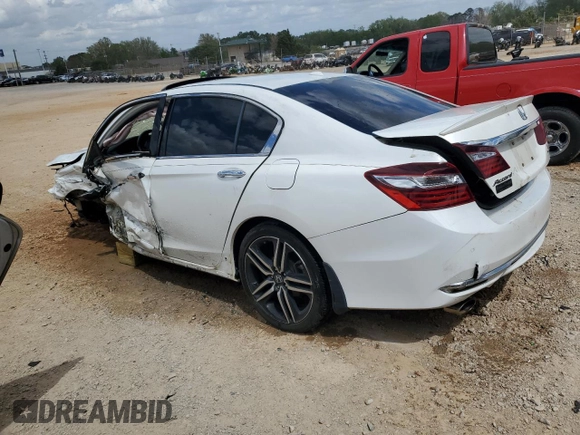 2017 Honda Accord Touring with VIN 1HGCR3F93HA005470, listed as a Copart auction lot 52021605 with Not provided miles and Salvage title. Bid and sale history available at DreamBid. Image 2.