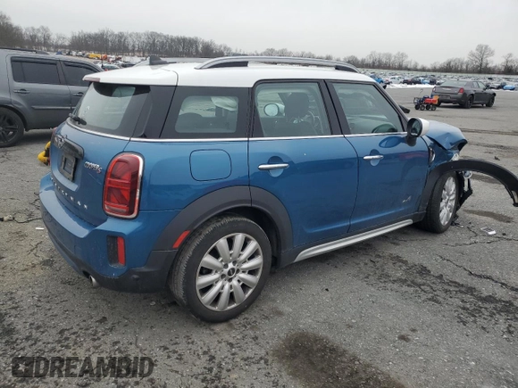 2021 MINI Countryman Cooper S with VIN WMZ83BR00M3M83132, listed as a Copart auction lot 44843135 with 34,835 mi miles and Salvage title. Bid and sale history available at DreamBid. Image 3.