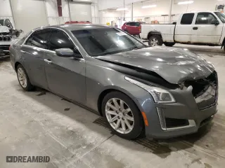 2016 Cadillac CTS Sedan RWD with VIN 1G6AP5SX1G0107756, listed as a Copart auction lot 80964594 with 153,595 mi miles and Salvage Title. Bid and sale history available at carsss.com. Image 4.