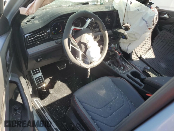 2025 Volkswagen Jetta GLI Autobahn with VIN 3VW2T7BU0SM061533, listed as a Copart auction lot 54275155 with 175 mi miles and Salvage title. Bid and sale history available at DreamBid. Image 8.