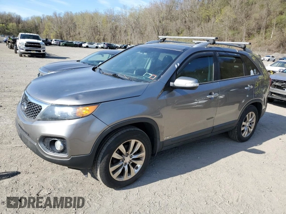 2011 Kia Sorento EX with VIN 5XYKUDA22BG044423, listed as a Copart auction lot 54135475 with 163,699 mi miles and Clean Title. Bid and sale history available at carsss.com. Image 1.