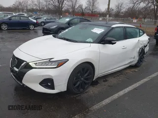 2020 Nissan Maxima SR with VIN 1N4AA6EV1LC373694, listed as a IAAI auction lot 41732550 with 80,453 mi miles and . Bid and sale history available at carsss.com. Image 6.