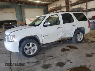 2007 Chevrolet Tahoe LTZ with VIN 1GNFK13007J313566, listed as a Copart auction lot 52498975 with 234,744 mi miles and Salvage title. Bid and sale history available at DreamBid. Image 1.