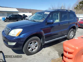 2006 Lexus GX 470 with VIN JTJBT20X960121057, listed as a Copart auction lot 50955035 with 202,273 mi miles and Clean Title. Bid and sale history available at carsss.com. Image 1.