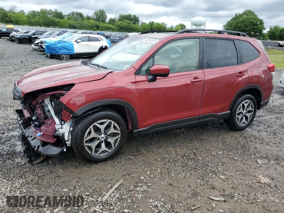 2023 Subaru Forester Premium z VIN JF2SKAECXPH539637, wystawiony jako Copart lot #58744975 z przebiegiem 29 311 mil mil oraz Szkoda całkowita • Salvage title. Historia ofert i sprzedaży dostępna na DreamBid. Obrazek 1.