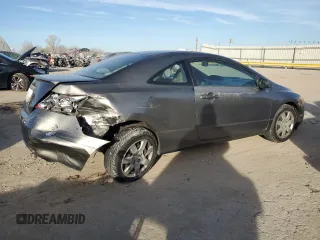 2007 Honda Civic Cpe LX with VIN 2HGFG12657H571830, listed as a Copart auction lot 84762694 with 235,390 mi miles and Salvage Title. Bid and sale history available at carsss.com. Image 3.