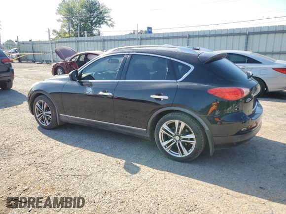 2012 Infiniti EX35 Journey with VIN JN1AJ0HP6CM400731, listed as a Copart auction lot 52184845 with 0 mi miles and Salvage Title. Bid and sale history available at carsss.com. Image 2.