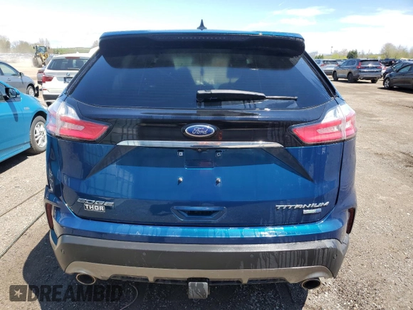 2020 Ford Edge Titanium z VIN 2FMPK4K94LBB67925, wystawiony jako Copart lot #54587635 z przebiegiem 125 830 mil mil oraz Szkoda całkowita • Salvage title. Historia ofert i sprzedaży dostępna na DreamBid. Obrazek 6.