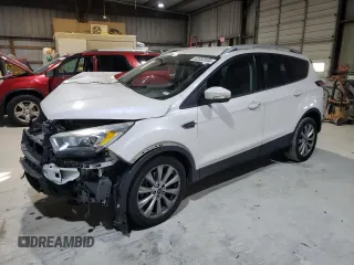 2017 Ford Escape Titanium with VIN 1FMCU0J91HUB65876, listed as a Copart auction lot 42052035 with 115,851 mi miles and Salvage Title. Bid and sale history available at carsss.com. Image 1.