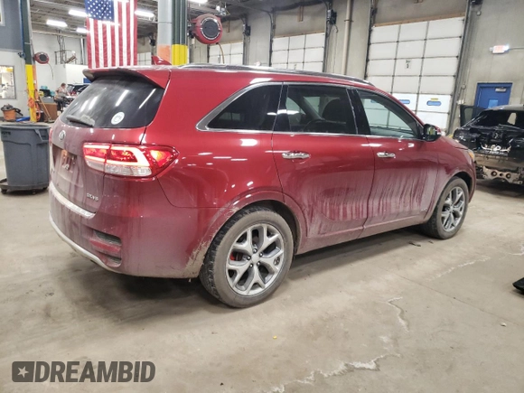 2018 Kia Sorento SX with VIN 5XYPKDA50JG418712, listed as a Copart auction lot 89107215 with 95,488 mi miles and Salvage Title. Bid and sale history available at carsss.com. Image 3.