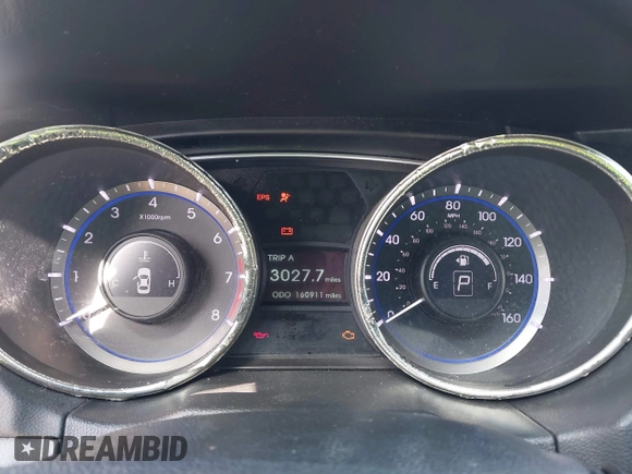 2011 Hyundai Sonata Limited with VIN 5NPEC4AC6BH073621, listed as a IAAI auction lot 41980752 with 160,911 mi miles and . Bid and sale history available at DreamBid. Image 7.