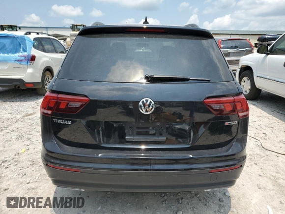 2020 Volkswagen Tiguan S with VIN 3VV0B7AX4LM054502, listed as a Copart auction lot 59293785 with 37,704 mi miles and Salvage title. Bid and sale history available at DreamBid. Image 6.