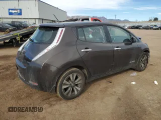 2016 Nissan LEAF S with VIN 1N4BZ0CP5GC307802, listed as a Copart auction lot 43436535 with 50,359 mi miles and Salvage Title. Bid and sale history available at DreamBid. Image 3.