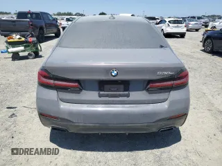 2021 BMW 5 Series 530e with VIN WBA13AG05MCF71415, listed as a Copart auction lot 58554935 with 9,994 mi miles and Clean title. Bid and sale history available at DreamBid. Image 6.