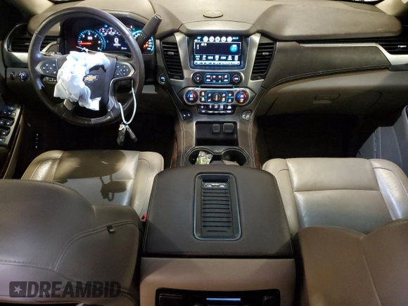 2017 Chevrolet Suburban LT with VIN 1GNSKHKC3HR381480, listed as a Copart auction lot 53789925 with 142,392 mi miles and Salvage Title. Bid and sale history available at DreamBid. Image 8.