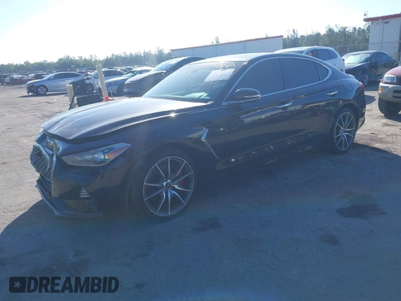 2019 Genesis G70 2.0T Sport with VIN KMTG24LA4KU016333, listed as a IAAI auction lot 41536018 with 70,587 mi miles. Bid and sale history available at carsss.com. Image 19.