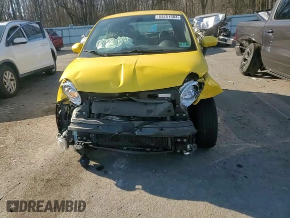 2016 FIAT 500 Sport z VIN 3C3CFFBR5GT144820, wystawiony jako Copart lot #83251584 z przebiegiem 100 009 mil mil oraz Szkoda całkowita • Salvage title. Historia ofert i sprzedaży dostępna na DreamBid. Obrazek 11.