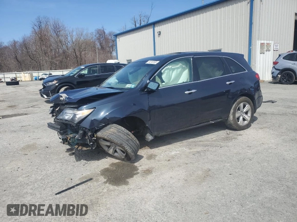 2011 Acura MDX with VIN 2HNYD2H20BH524380, listed as a Copart auction lot 51218155 with 0 mi miles and Salvage Title. Bid and sale history available at carsss.com. Image 1.