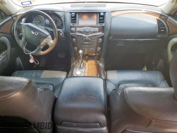 2014 Infiniti QX80 with VIN JN8AZ2NF2E9552934, listed as a Copart auction lot 57422625 with 103,786 mi miles and Salvage title. Bid and sale history available at DreamBid. Image 8.