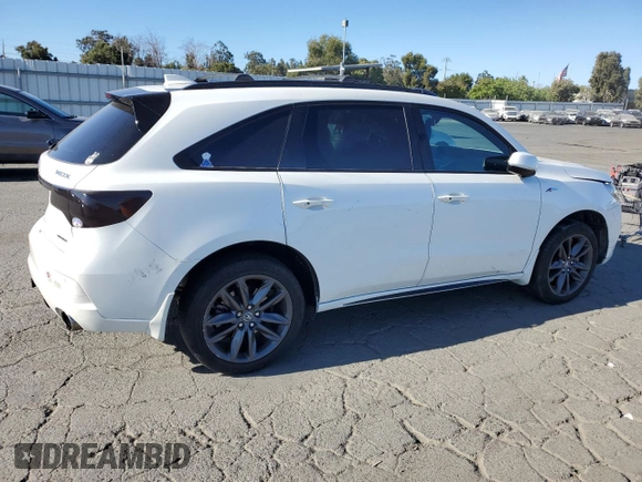 2019 Acura MDX Technology with VIN 5J8YD4H0XKL015630, listed as a Copart auction lot 67860664 with Not provided miles and Salvage title. Bid and sale history available at DreamBid. Image 3.