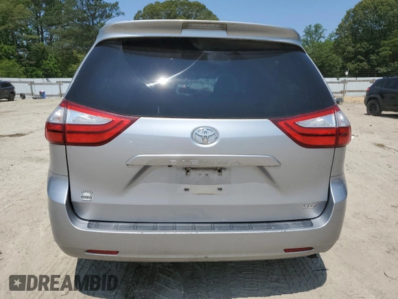 2015 Toyota Sienna XLE with VIN 5TDYK3DC9FS559460, listed as a Copart auction lot 59599405 with Not provided miles and Salvage title. Bid and sale history available at DreamBid. Image 6.