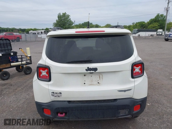 2017 Jeep Renegade Trailhawk with VIN ZACCJBCB5HPE81453, listed as a IAAI auction lot 42324446 with 99,710 mi miles and . Bid and sale history available at DreamBid. Image 16.