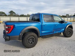 2021 Ford F-150 Raptor with VIN 1FTFW1RG7MFC42012, listed as a Copart auction lot 86817654 with 29,900 mi miles and Salvage Title. Bid and sale history available at carsss.com. Image 3.