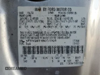 2011 Ford F-250 XL с VIN 1FT7X2BT1BEC73323, выставлен на аукционе Copart как лот 58980185 с пробегом 197 992 миль миль и Списание • Salvage title. История ставок и продаж доступна на DreamBid. Изображение 12.