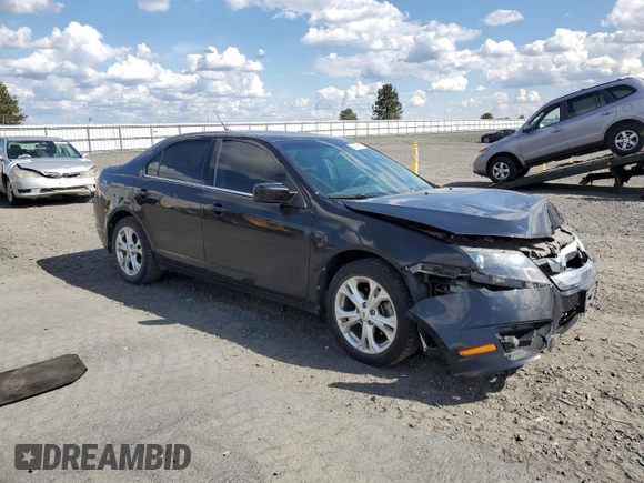 2012 Ford Fusion SE with VIN 3FAHP0HA3CR327756, listed as a Copart auction lot 58384915 with 124,406 mi miles and Salvage title. Bid and sale history available at DreamBid. Image 4.