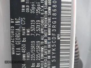 2024 Kia Sportage SX-Prestige с VIN 5XYK5CDF3RG186800, выставлен на аукционе Copart как лот 55572955 с пробегом 21 939 миль миль и Списание • Salvage title. История ставок и продаж доступна на DreamBid. Изображение 12.