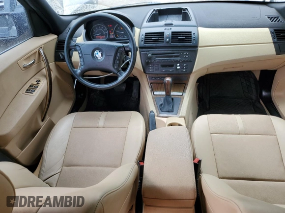 2006 BMW X3 3.0i with VIN WBXPA93456WD29965, listed as a Copart auction lot 47667055 with 165,785 mi miles and Salvage Title. Bid and sale history available at carsss.com. Image 8.