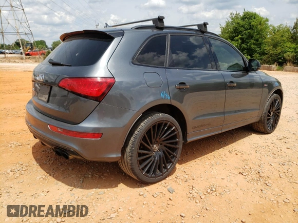 2017 Audi SQ5 Premium Plus with VIN WA1CCAFP5HA009940, listed as a Copart auction lot 55083185 with 106,962 mi miles and Salvage title. Bid and sale history available at DreamBid. Image 3.