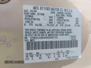 1998 Ford Explorer XL z VIN 1FMZU34E4WZB50132, wystawiony jako IAAI lot #42708532 z przebiegiem 237 486 mil mil oraz . Historia ofert i sprzedaży dostępna na DreamBid. Obrazek 9.