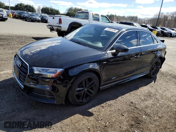 2018 Audi A3 Sedan Premium Plus with VIN WAUJ8GFF0J1049158, listed as a Copart auction lot 47501294 with 89,419 mi miles. Bid and sale history available at carsss.com. Image 1.