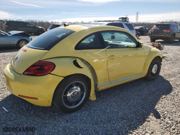 2013 Volkswagen Beetle Coupe 2.5L with VIN 3VWJX7AT9DM645344, listed as a Copart auction lot 48190925 with 155,112 mi miles and Salvage Title. Bid and sale history available at carsss.com. Image 3.