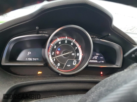 2015 Mazda 3 S Grand Touring with VIN JM1BM1W31F1241007, listed as a Copart auction lot 86425034 with 119,674 mi miles and Salvage Title. Bid and sale history available at DreamBid. Image 9.