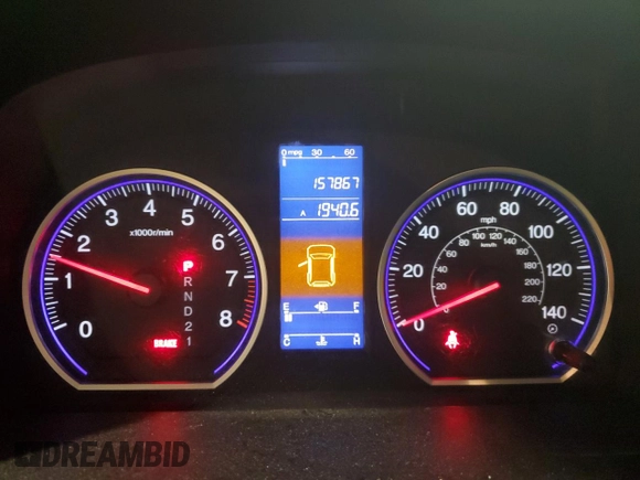 2010 Honda CR-V LX z VIN 5J6RE4H3XAL095434, wystawiony jako Copart lot #55614855 z przebiegiem 157 867 mil mil oraz Szkoda całkowita • Salvage title. Historia ofert i sprzedaży dostępna na DreamBid. Obrazek 9.