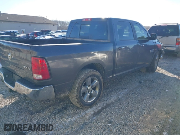 2017 Ram 1500 Big Horn with VIN 3C6RR7LT6HG665625, listed as a IAAI auction lot 41021419 with 163,909 mi miles. Bid and sale history available at carsss.com. Image 4.