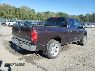 2007 Dodge 1500 ST with VIN 1D7HU18P17J579170, listed as a Copart auction lot 74221284 with 139,429 mi miles and Salvage Title. Bid and sale history available at DreamBid. Image 3.