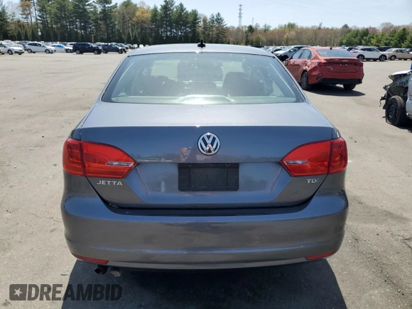 2014 Volkswagen Jetta TDI with VIN 3VWLL7AJ2EM393604, listed as a Copart auction lot 55147545 with 130,273 mi miles and Salvage title. Bid and sale history available at DreamBid. Image 6.