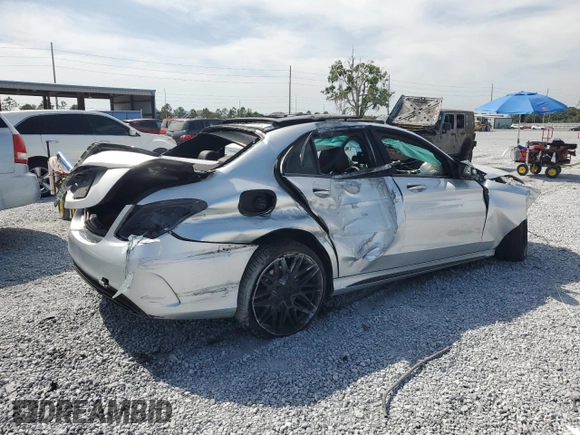2017 Mercedes-Benz C 43 AMG with VIN 55SWF6EB7HU181096, listed as a Copart auction lot 53824395 with Not Provided miles and Salvage Title. Bid and sale history available at DreamBid. Image 3.