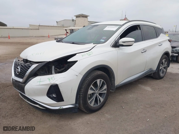 2021 Nissan Murano SV with VIN 5N1AZ2BJ7MC102519, listed as a IAAI auction lot 41491613 with 118,736 mi miles. Bid and sale history available at carsss.com. Image 17.