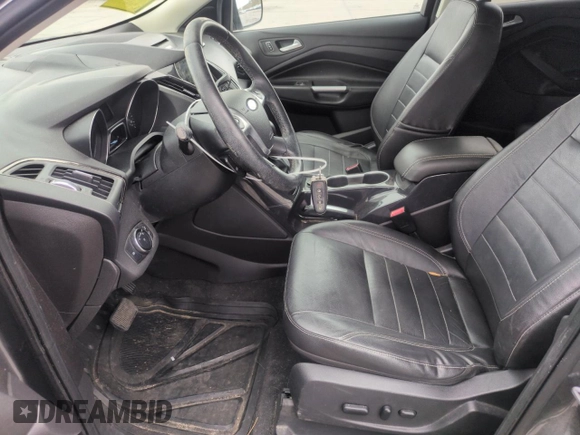 2014 Ford Escape Titanium with VIN 1FMCU9J97EUB30467, listed as a Copart auction lot 54949035 with 112,013 mi miles and Salvage Title. Bid and sale history available at DreamBid. Image 7.