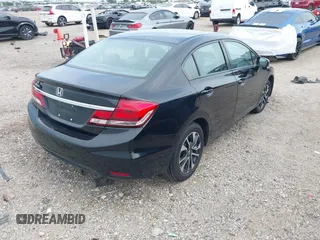2014 Honda Civic Sedan EX with VIN 19XFB2F88EE012683, listed as a IAAI auction lot 42057671 with 95,490 mi miles. Bid and sale history available at carsss.com. Image 4.