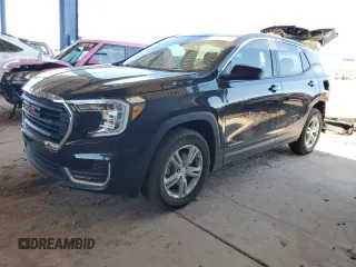 2024 GMC Terrain SLE with VIN 3GKALMEG1RL203587, listed as a Copart auction lot 62960265 with 22,031 mi miles and Salvage title. Bid and sale history available at DreamBid. Image 1.