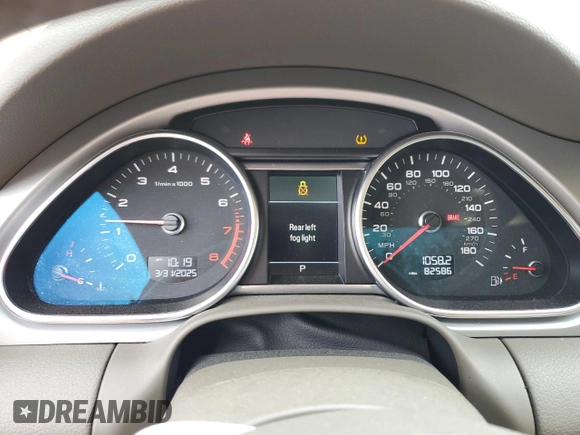 2015 Audi Q7 3.0T Premium Plus with VIN WA1LGAFE2FD013233, listed as a Copart auction lot 50936115 with 82,586 mi miles and Salvage Title. Bid and sale history available at carsss.com. Image 9.